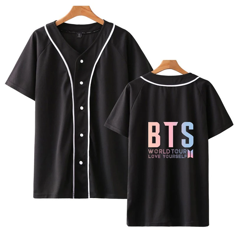 BTS Весна для женщин футболка короткий рукав V средства ухода за кожей Шеи Письмо