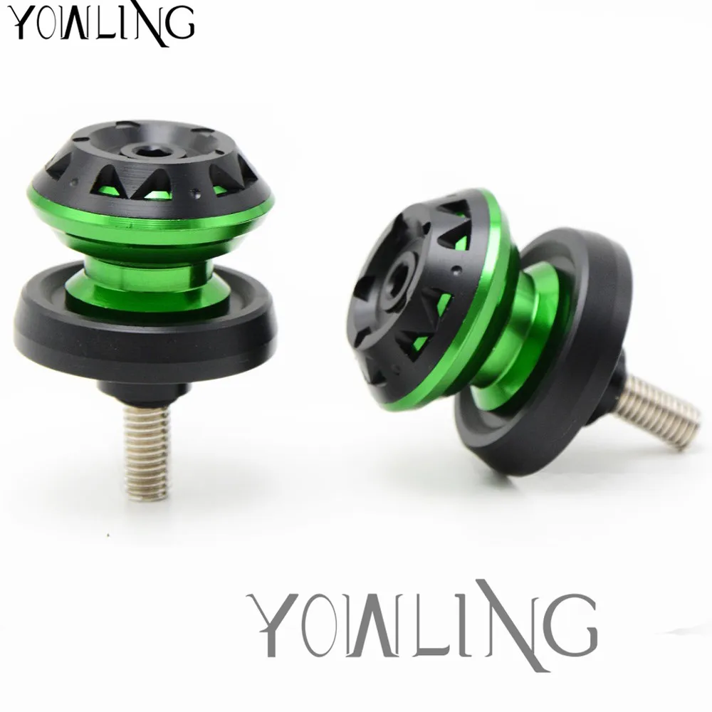 2 Pieces Universal 8mm Aluminum Swingarm Spools Sliders for Honda CBR 600 900 1000RR CBR600F For Kawasaki Suzuki GSR 650 750 | Автомобили