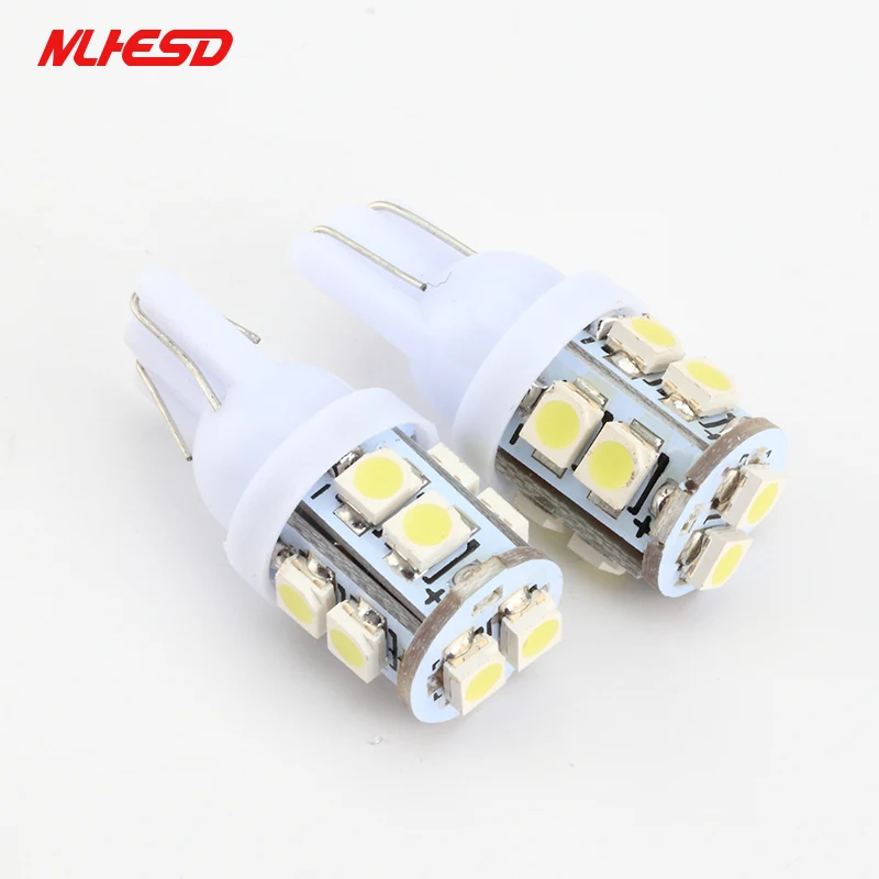 2 шт. T10 10SMD 3528 1210 Клин светодиодный Подсветка регистрационного номера W5W 10 Smd 194 168