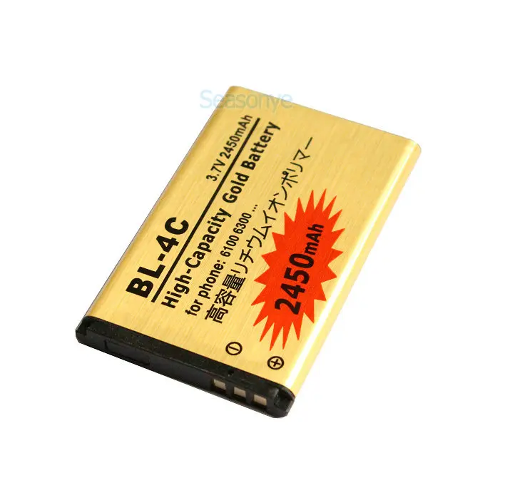 Seasonye 2450mAh BL 4C / BL4C Gold запасной аккумулятор + ЖК зарядное устройство для Nokia 6100 6300 2220s