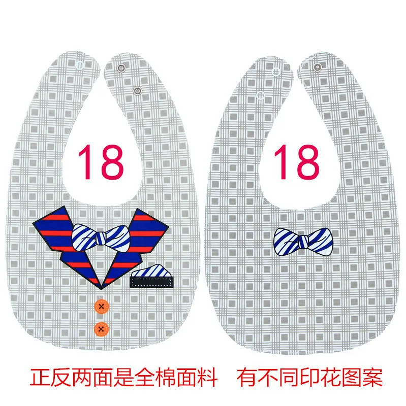 18 Adjustable Baby Bibs EVA Plastic Waterproof Lunch Feeding Bibs Baby Cartoon Feeding Cloth Children Baby Apron Babador de bebe - Цвет: 18