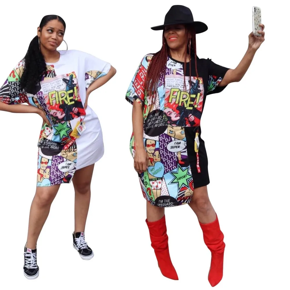 2019 fashion dresses for women/lady Elegant loose sleeves african traditional print lady/women | Тематическая одежда и