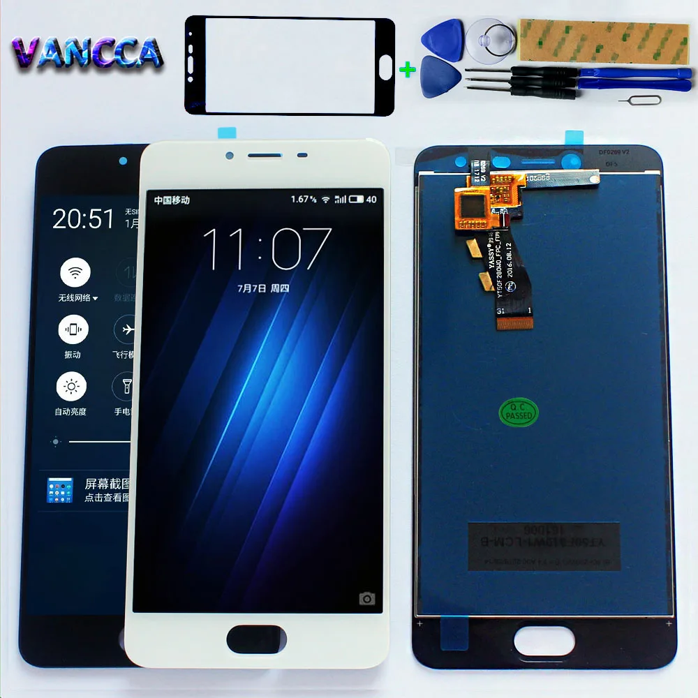 AAA ЖК дисплей для Meizu M3S Meilan 3S сенсорный экран дигитайзер сборка Mini Y685H Y685Q 5 0 дюймов