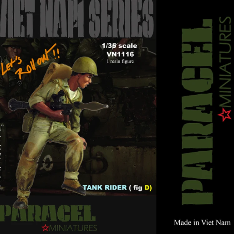 1/35 NVA Tank rider Fig D (RPG ) полимерная модель солдата GK Вьетнамская война разобранный и