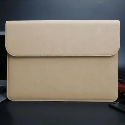 Новая матовая полиуретановая сумка для ноутбука Xiaomi Macbook Pro touch bar 13 Чехол Air 13 11 12 15 чехол для lenovo Dell Asus 14 15,6 сумки - Цвет: khaki