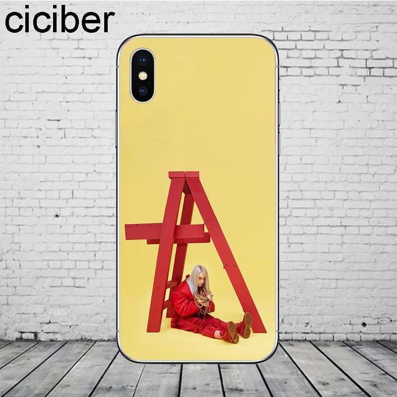 Ciciber Billie Eilish чехол для телефона Apple iPhone X XR XS Max 7 8 6S Plus 5 5S Мягкий из ТПУ iphone 11 Pro |