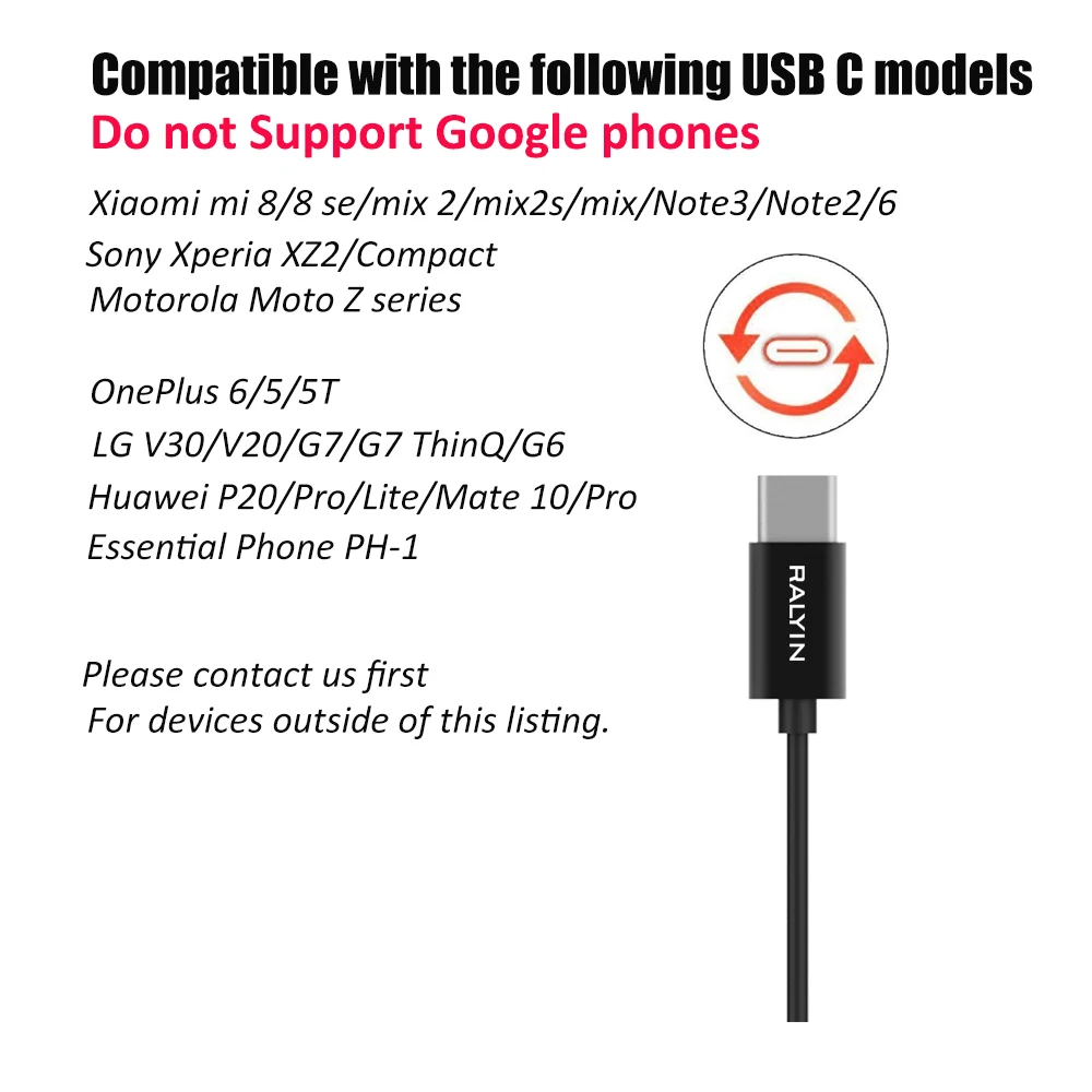 Тип C наушники USB с высоким разрешением Аудио гарнитура в ухо кнопкой микрофона на