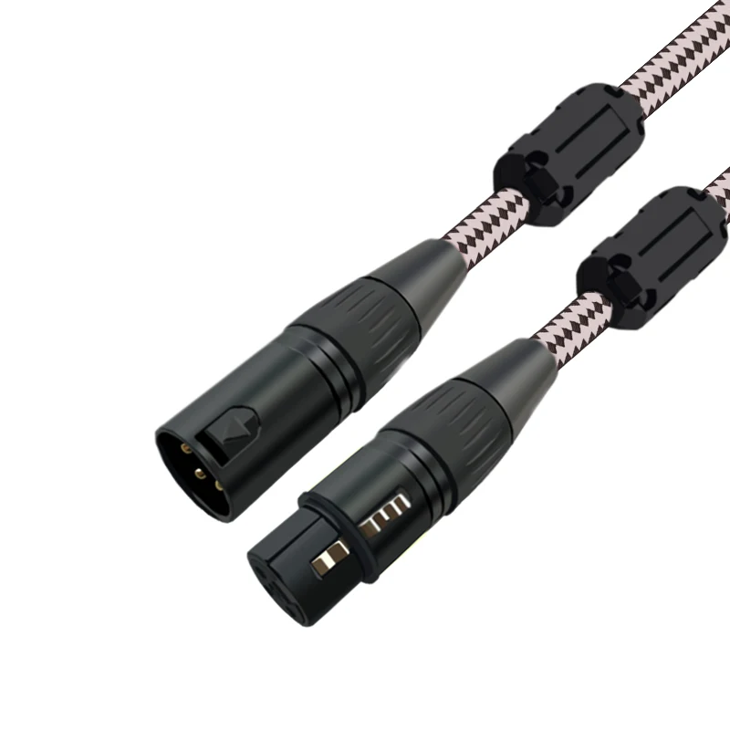 Высококачественный экранированный аудиокабель XLR В гнездовой оплетке с 3 контактным штекером усилитель