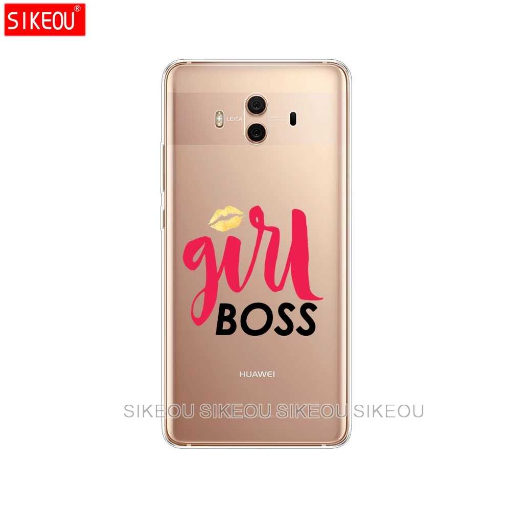 Силиконовый чехол для телефона Huawei mate 7 8 9 10 pro LITE мягкий ТПУ милый девочки с