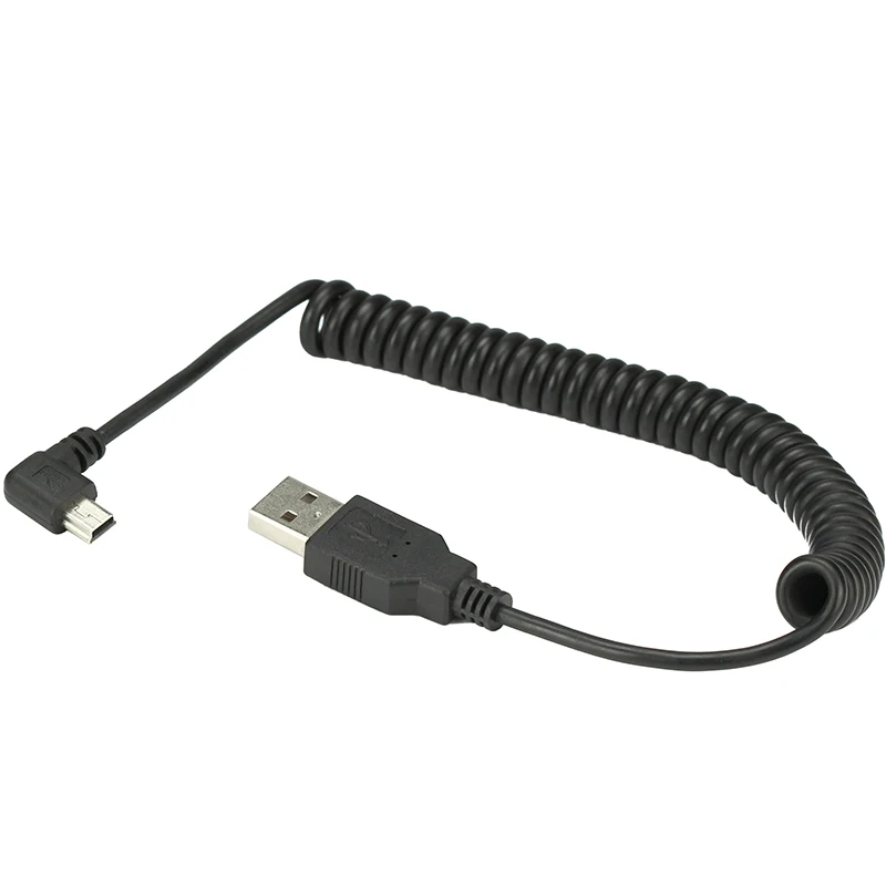 40 см USB 2,0 папа-мини-usb 2,0 папа 90 градусов выдвижной кабель для зарядки и передачи данных