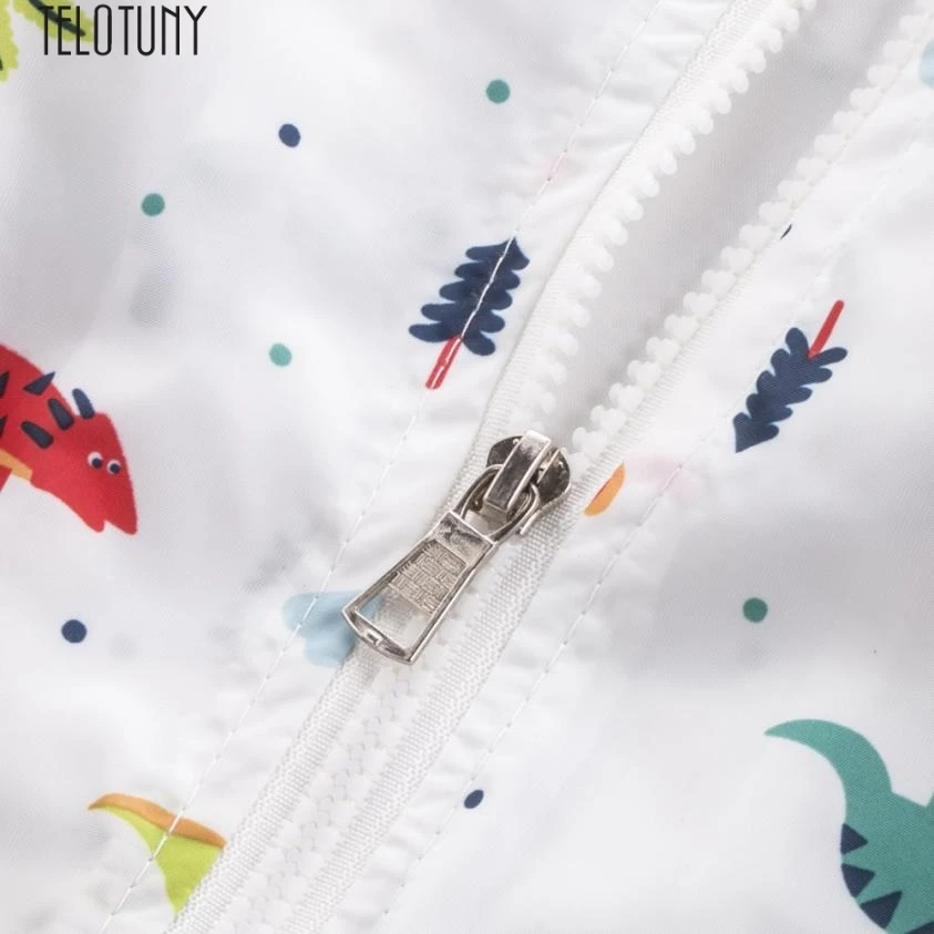 TELOTUNY/осенне зимняя куртка с рисунком динозавра Верхняя одежда для детей пальто