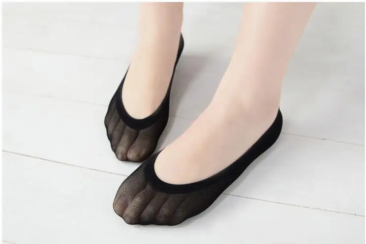 Бархатные невидимые носки детские Нескользящие Эластичные Носки ярких цветов