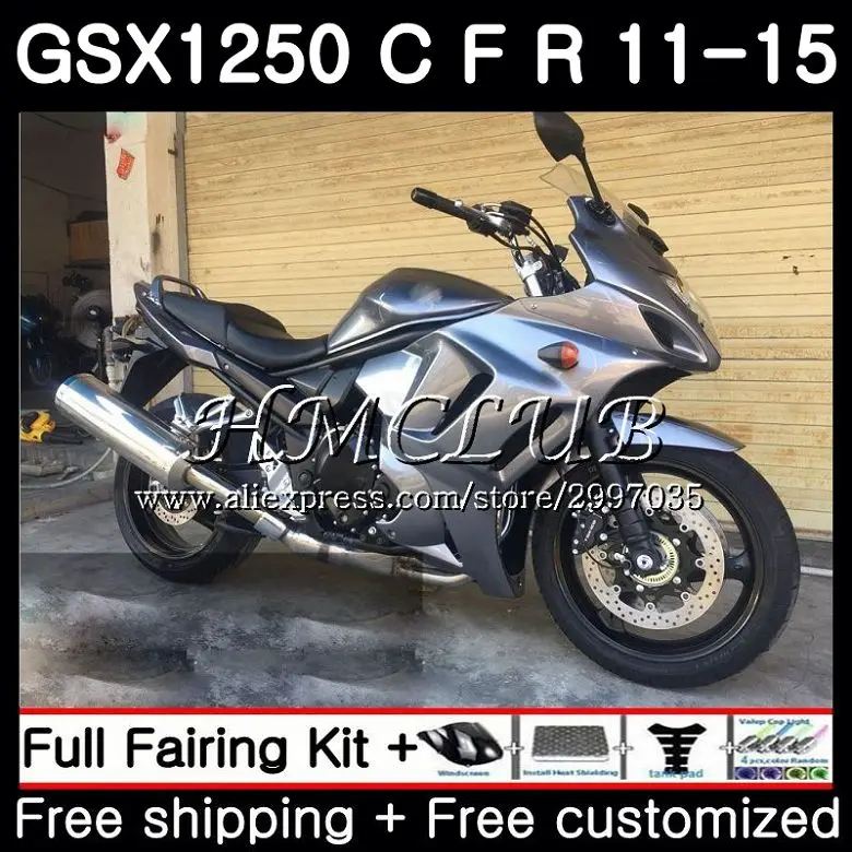 

Fairing For SUZUKI Bandit GSX1250F GSXF1250 2011 2012 2013 2014 2015 45HC.5 GSX1250 C silvery GSX1250FA GSX1250C 11 12 13 14 15