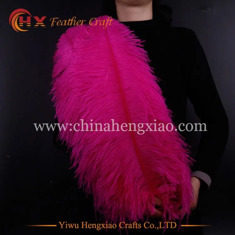 Жесткая Удочка 10 шт./лот натуральный ярко розовый страусиный пух 15 75 см/6 30 дюймов