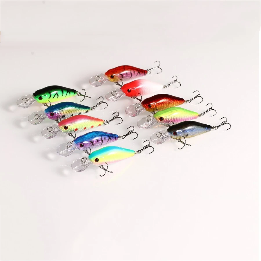 

42pcs/set Crankbait Fishing Lure Wobblers Minnow Artificial Bait 5 style Crank bait Full Swimming Layer floating suspend sinking