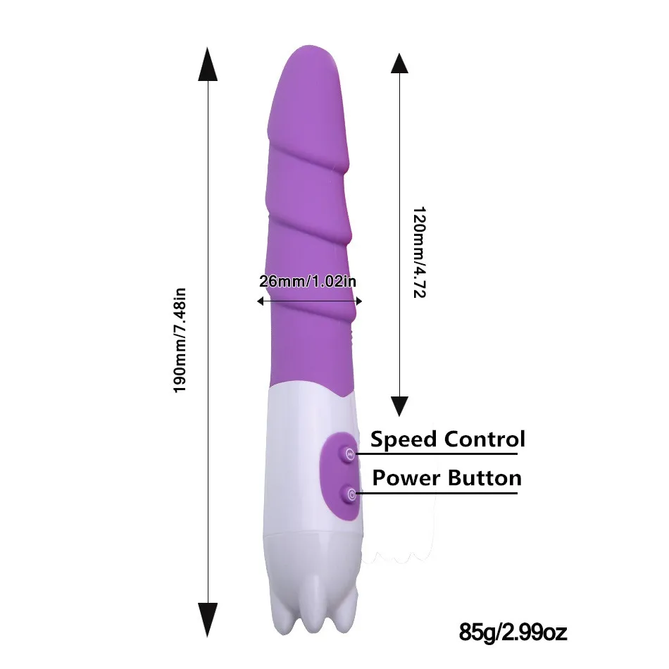 12 Speeds Mute Dildo Vibrator G Spot Clitoris Stimulator Massager Anal Plug Vibrators Adult Sex Toys for Women Products Q06 | Красота и