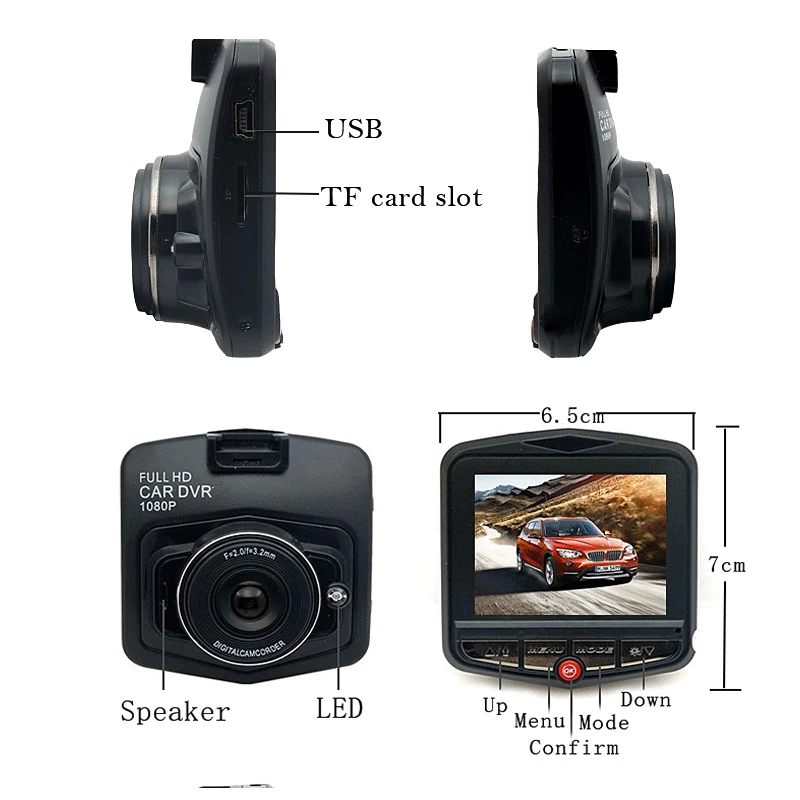 Новейшая модель Dash Cam Видеорегистраторы для автомобилей GT300 мини