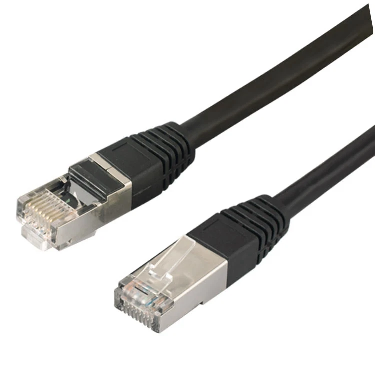 Хранение Clearace высокоскоростной CAT7 SSTP черный круглый кабель 2.65FT Ethernet кабели