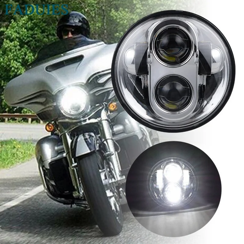 5.75 Inch Motos Headlight Bulb 5 3/4&quot High Low Beam H4 LED Headlamp Kit Driving Lights For Harley Motorcycle |