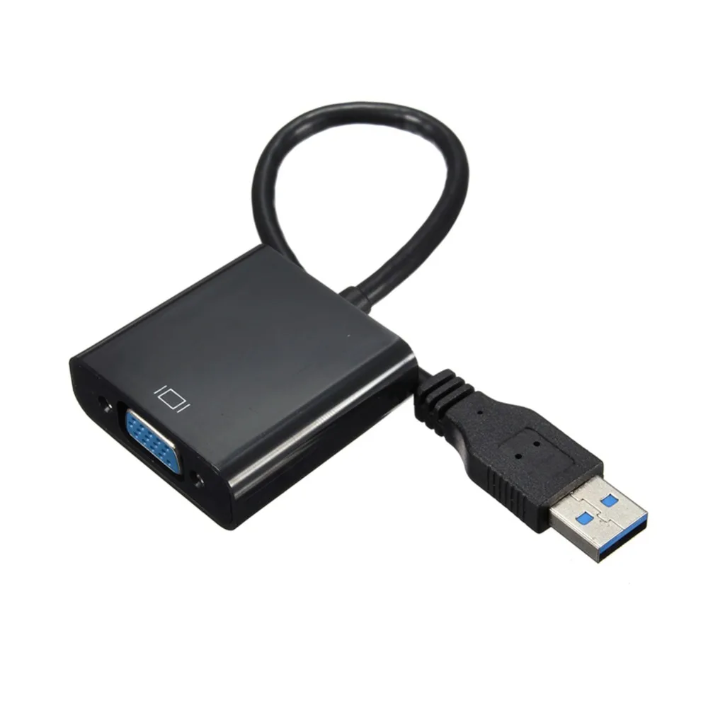 USB 3 0 2 к VGA 1080P мульти дисплей адаптер конвертер для компьютерного проектора #263558|to