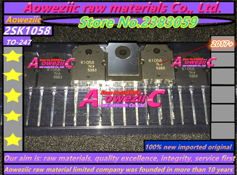 Aoweziic+ новые импортные оригинальные 2SJ162 2SK1058 2SJ162 K1058 J162 TO-247 Высокая Мощность звуковой счетчик трубки(1 пара