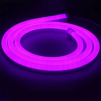 Розовый 220 V Светодиодные ленты гибкая неоновая трубка SMD 2835 120 светодиодный s/m IP68 Водонепроницаемый лента со светодиодными лампочками украшение праздника уличная Рождественская гирлянда - Испускаемый цвет: Розовый