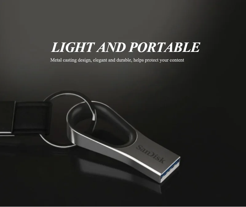 Двойной Флеш-накопитель SanDisk USB флэш-накопитель CZ93 флэш-накопитель 64Гб USB 3,0 металла флэш-диск Макс 130 МБ/с. флешки Поддержка официальный проверки