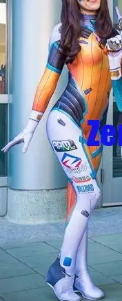 3D печатных D. VA костюмы арбуз/лимон-Лайм/тандарин/черника/классический dva кожи костюм косплей dva Хана Сонг зентай костюм - Цвет: blueberry