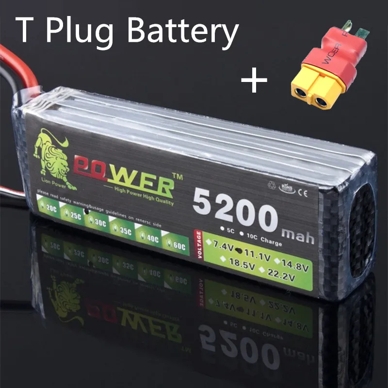 Lion power 3S Lipo батарея 11,1 V 5200MAH 35C MAX 35C AKKU 3s LiPo батарея для вертолета лодки 11,1 v 5200 mah - Цвет: Цвет: желтый