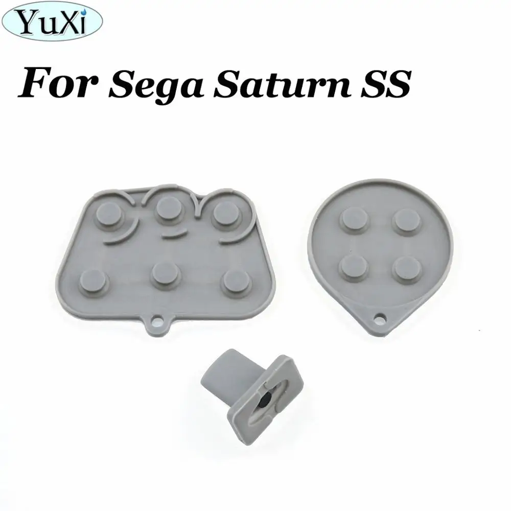 YuXi силиконовые прокладки для кнопки запуска запчасти Sega Saturn SS проводящая пленка