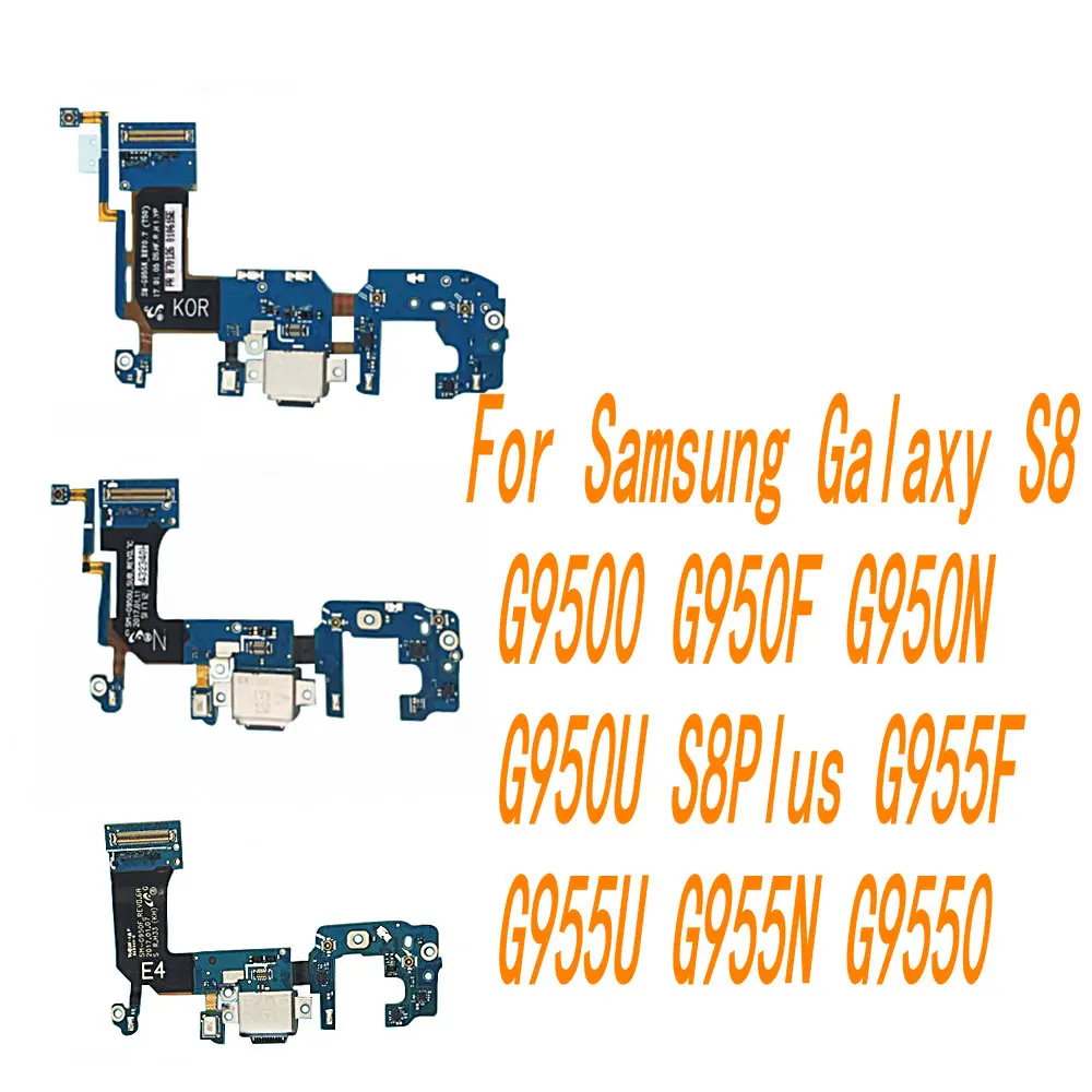 Запасные части для S8 Plus USB Samsung G9500 G950F G950N G950U S8Plus G955F G955U G955N G9550 гибкий кабель