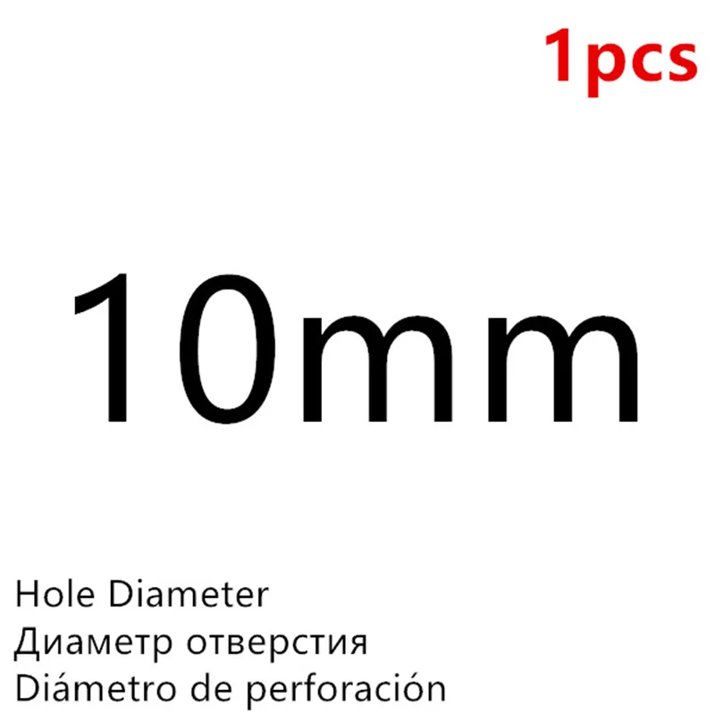 Black 10mm - 1Pcs Высокое Качество Дырокол для пробивки отверстий в коже Круглый стальной кожаный дырокол 1 мм-25 мм металлические прокладки пластиковые резиновые инструменты - Цвет: Black 10mm - 1Pcs