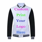 Бейсбольная куртка с вышивкой, Профессиональные дизайнерские логотипы, индивидуальная теплопередача, шелковая трафаретная печать на заказ