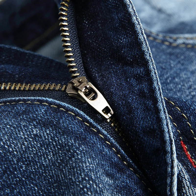 Модные джинсы gerшри мужские прямые темно-синие с принтом рваные хлопковые |