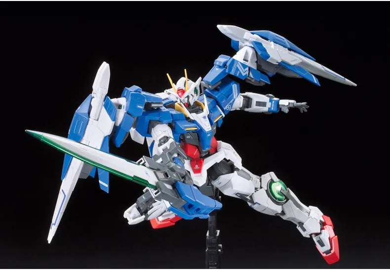 Bandai подлинный RG 1/144 аниме HG 00 Raiser Gundam GN-0000 модель собранная 13 см 00R робот фигурка gunpla мультфильм детские игрушки