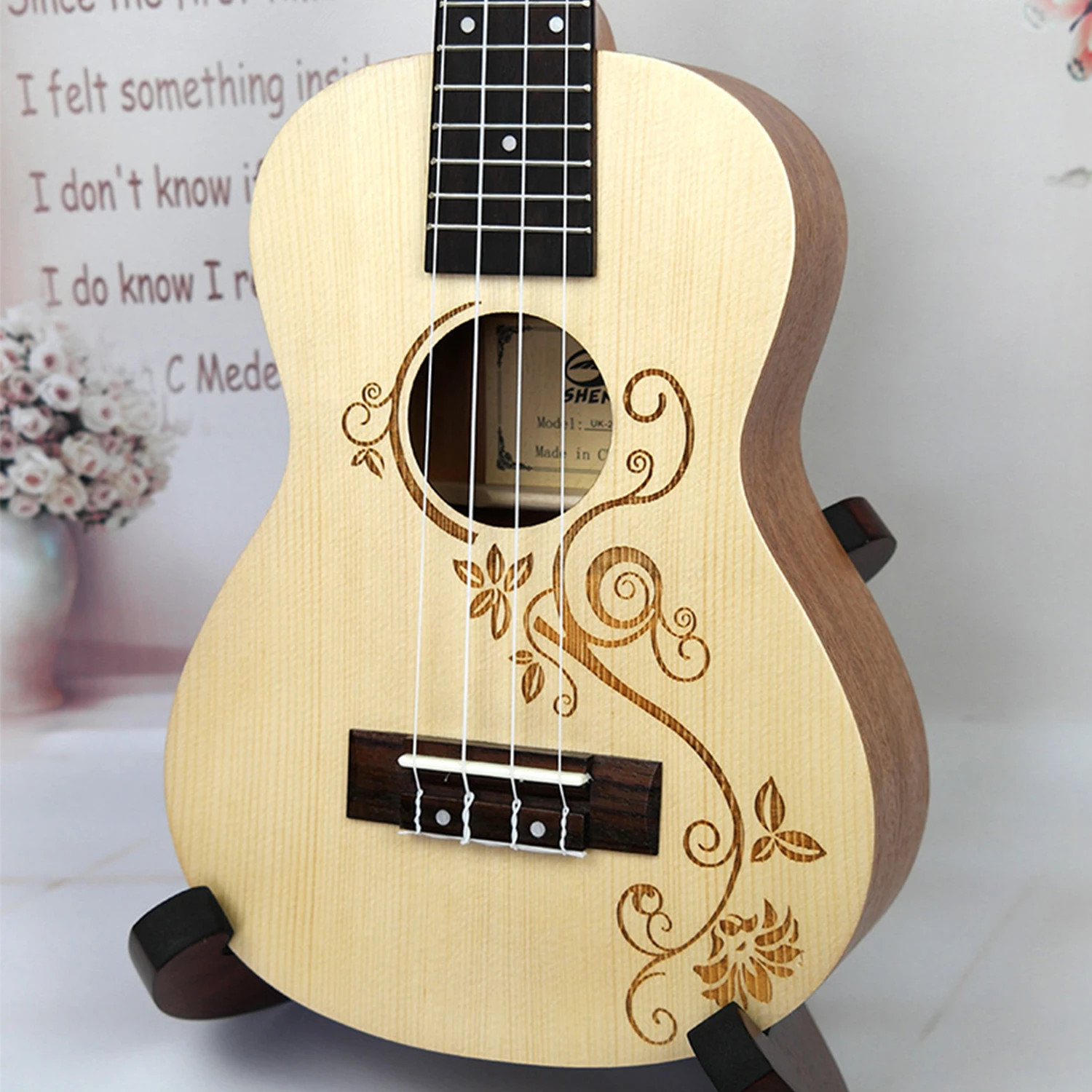 Гавайская Акустическая гитара гавайская мини 26 дюймов тенор Арабика 4 струны