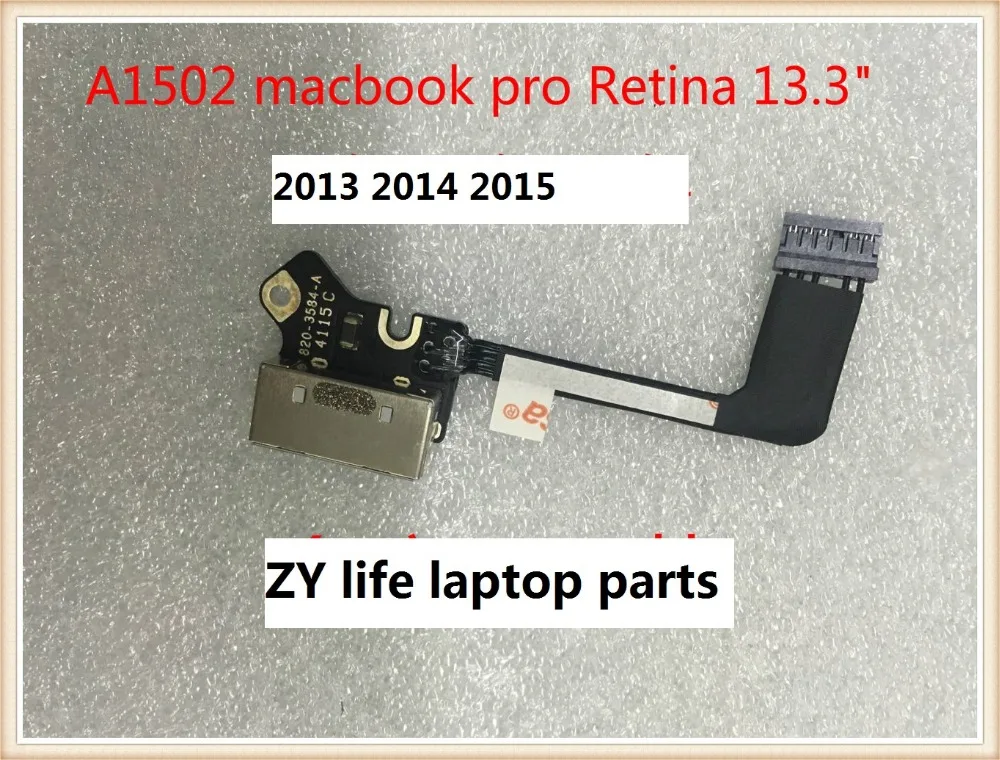 MAGSAFE DC-IN JACK BOARD 820-3584-A для Apple MacBook Pro retina 13''A1502 2013 зарядный порт