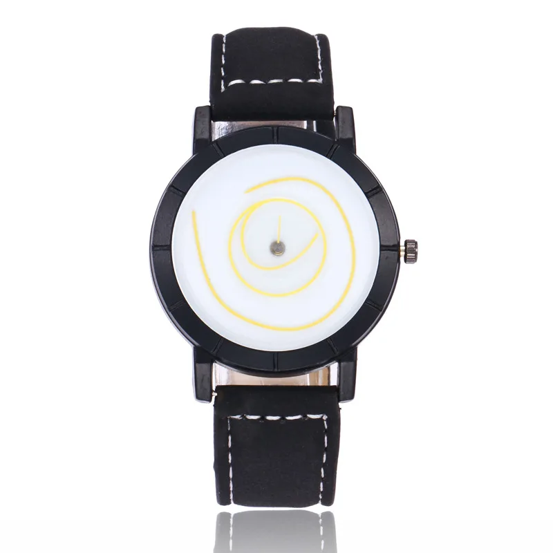 MINHIN новые модные студенческие часы 9 цветов Swirl граффити креативные женские кожаные Наручные часы школьные Relogio Femme