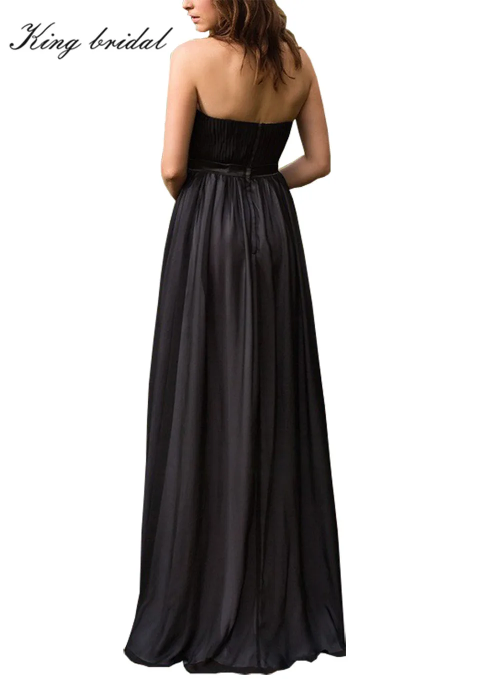 2017 Элегантный Длинные Вечерние Платья Без Бретелек Из Бисера Падение Талии Слой