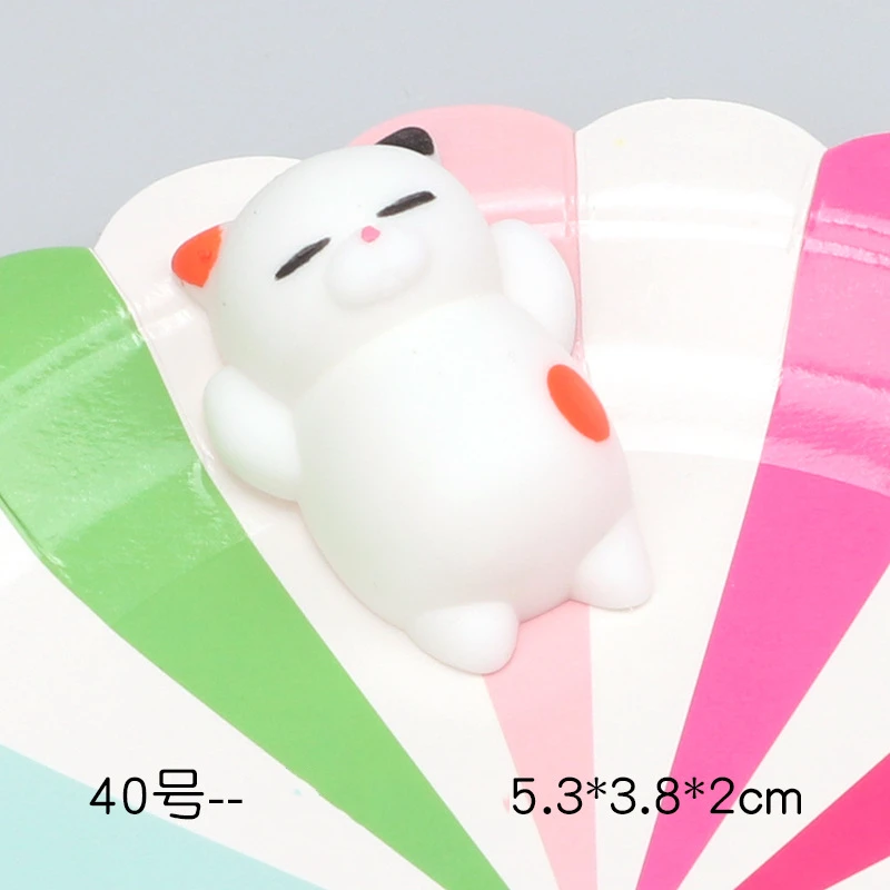 Мини Изменение цвета Сжимаемый милый кот антистрессовый мяч Mochi Rising Abreact мягкий