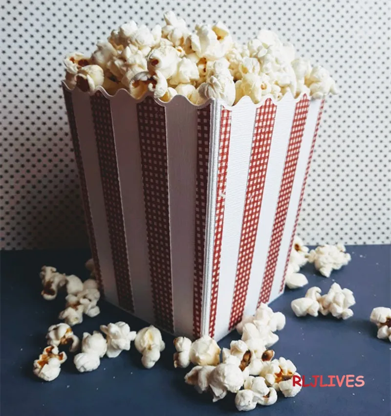 Попкорн коробка металлические режущие штампы трафареты для DIY штамп