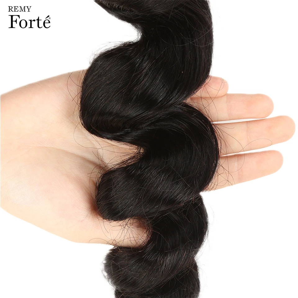 Remy Forte, свободные волнистые пряди, с застежкой, 30 дюймов, пряди с фронтальной частью, бразильские волосы, вплетаемые пряди, 3/4 пряди с застежкой