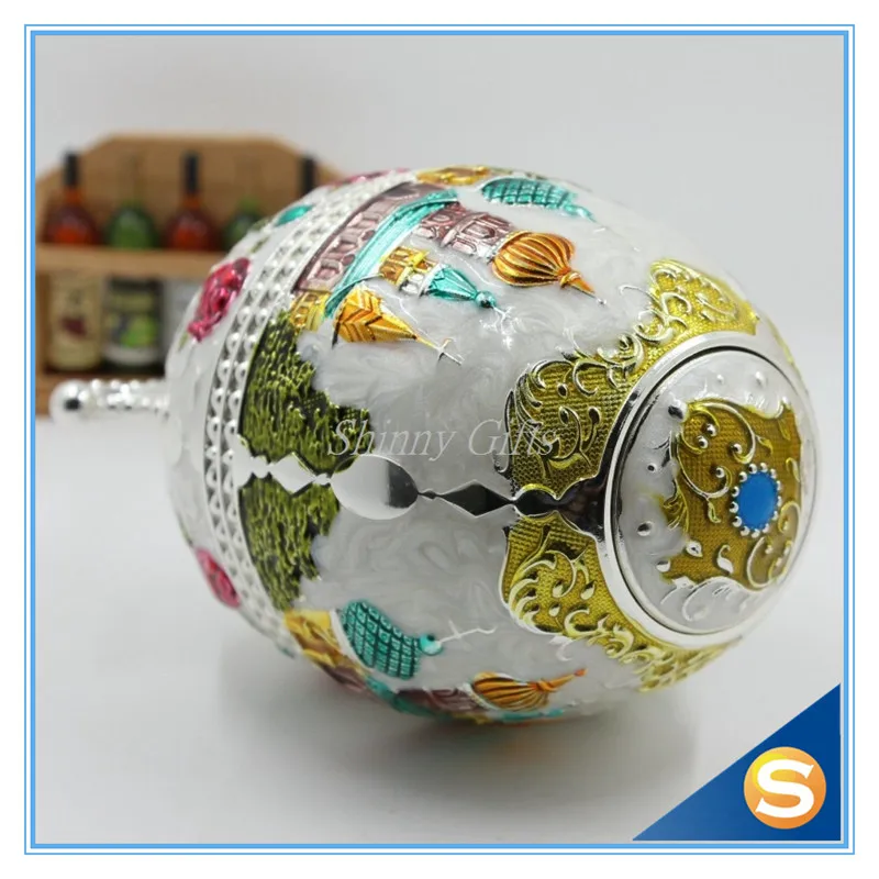 Русский стиль Faberge яйцо зубочистка держатель с открывалкой для бутылок случайный