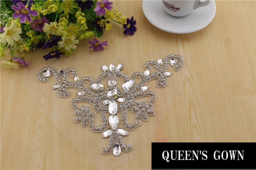 Ручная работа аппликации из бисера горячая фиксация мотив горный хрусталь патч