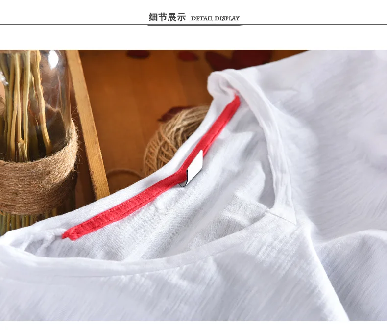 2018 г. Новые брендовые Лен футболка мужские летние с коротким рукавом v образным