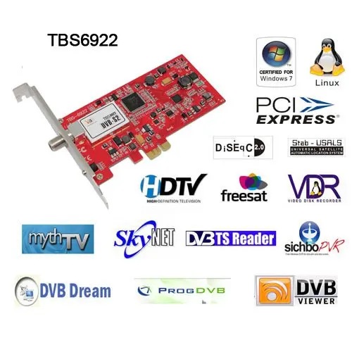 Сохранить $ 5! Сочетание TBS6922SE DVB-S2 PCI-E тв-тюнер автомобилей и TBS3102 феникс чтения