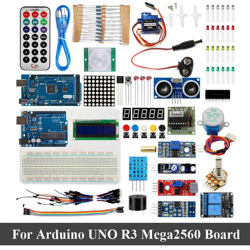 Mega 2560 R3 Mega2560 REV3 w/USB кабель+ RAMPS 1,4 контроллер+ RAMPS 1,4 lcd 12864 ЖК-модуль для Arduino 3d Принтер Комплект