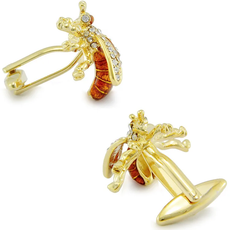 Мужские Запонки SPARTA с золотым покрытием и австрийскими стразами Бесплатная