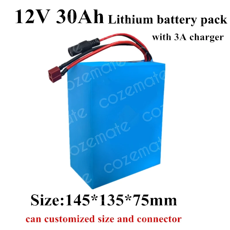 Аккумулятор 12v 30ah 30000mah батарейки постоянного тока портативный литий | Отзывы и видеообзор