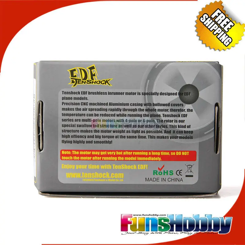 Бесщеточный электродвигатель Tenshock 4 Pole TS-EZ 1540 | Игрушки и хобби